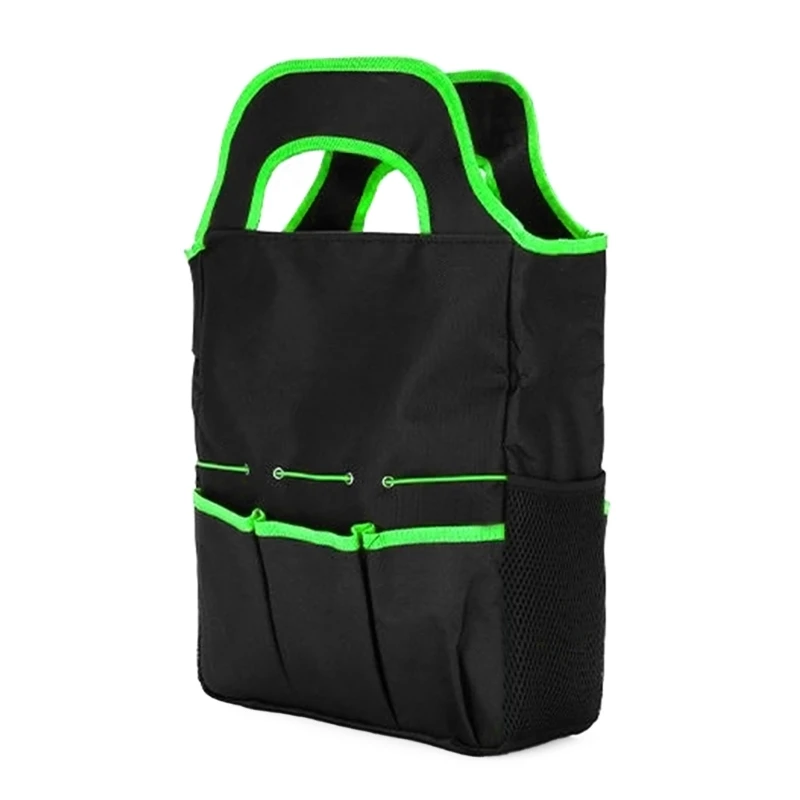 Bolsa herramientas jardinería con almacenamiento espacioso, portaherramientas con múltiples bolsillos para herramientas y