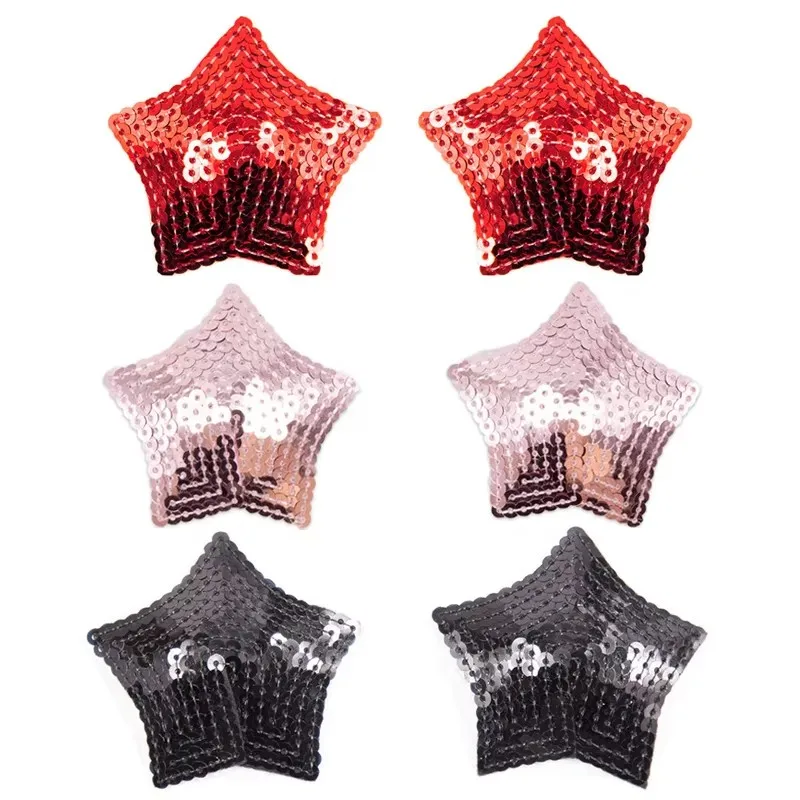 

1Pair Sequin Pasties Stickers Women Lingerie Breast Bra Nipple Cover Self Adhesive Star Shape Bra Nipple Cover