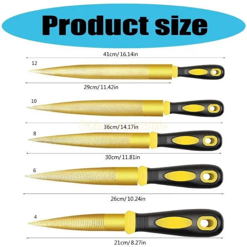 57QF File Baja Profesional Tapered File Alat Rasp Kayu Untuk Penggemar DIY dan Pakar Woodworking Dalam Detail Ukiran