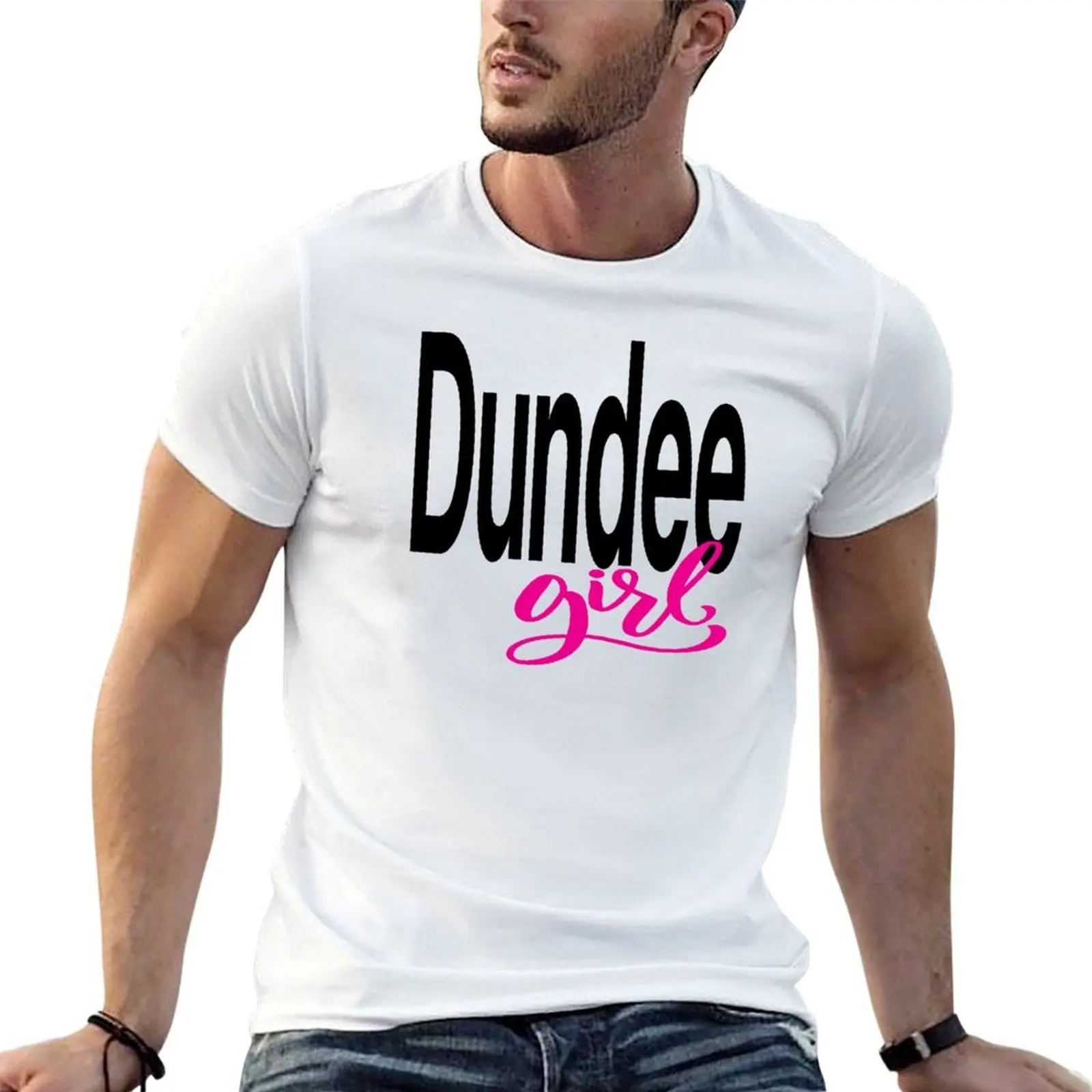 Dundee Girl United Kingdom Raised Me T-shirt animal prinfor boys Aesthetic clothing korean fashion men clothes