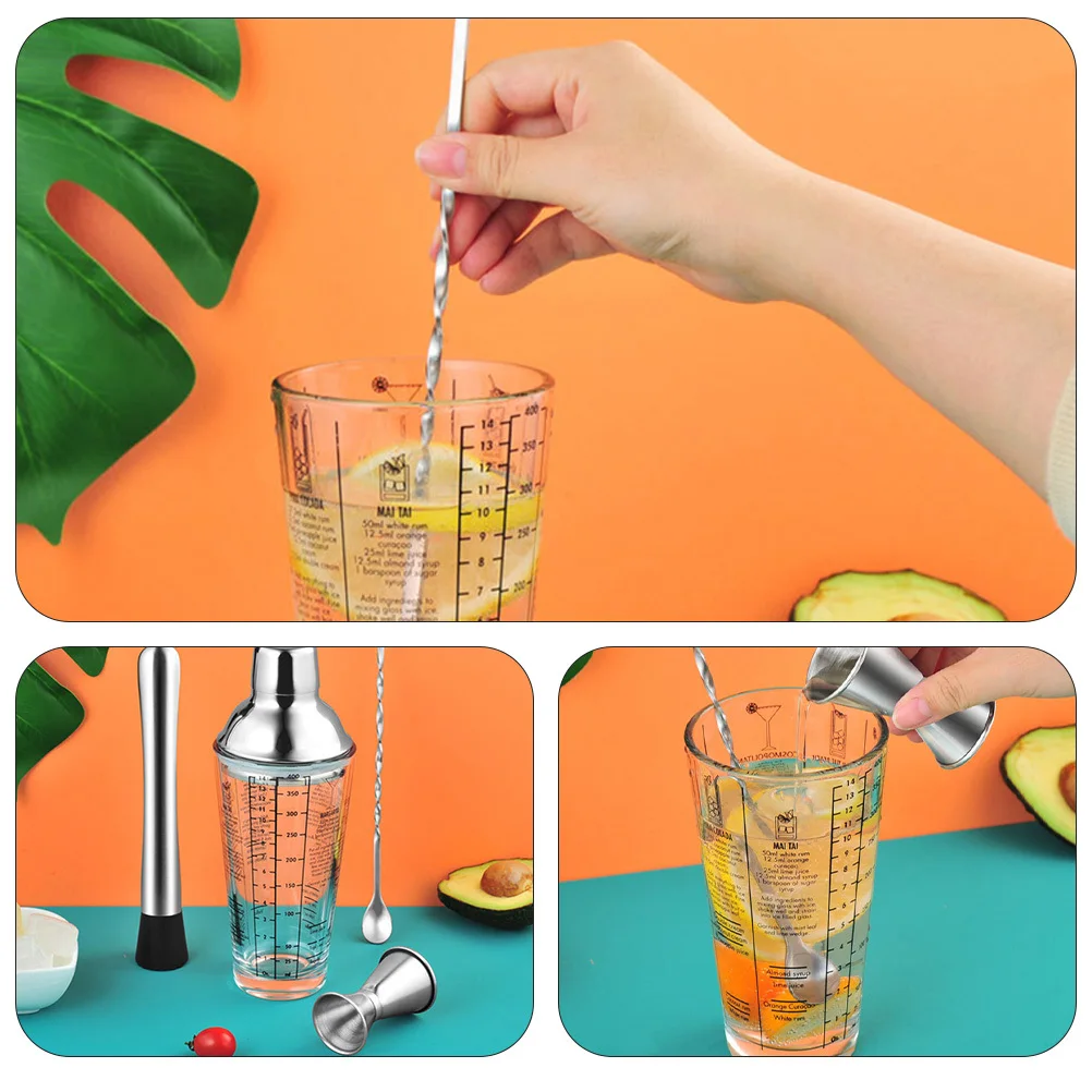 

1Set Assorted Color Stainless Steel Cocktail Shakers Bartender Supplies Professional Cocktail Equipment Home Bar