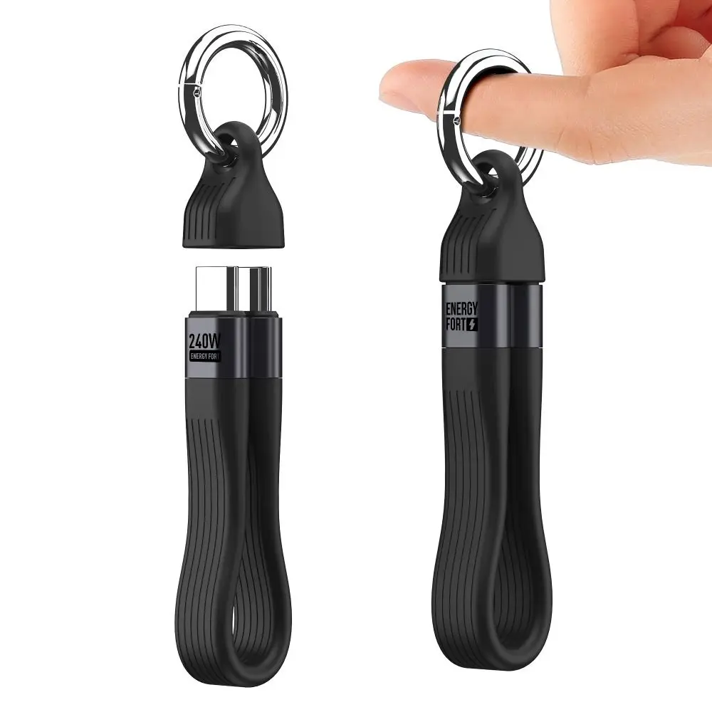 TPE USB 4 Cable Double Headed Lightweight Type C Data Cable PD 240W Portable Data Transfer Line Charger Adapter
