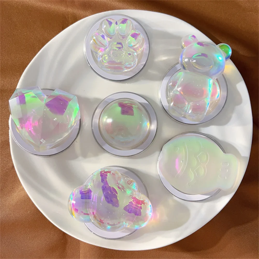 

Ins лазерные облака медведь для Magsafe магнитный держатель Griptok Grip Tok подставка для iPhone Милая рыба складной разъем кольцо ленивый кронштейн