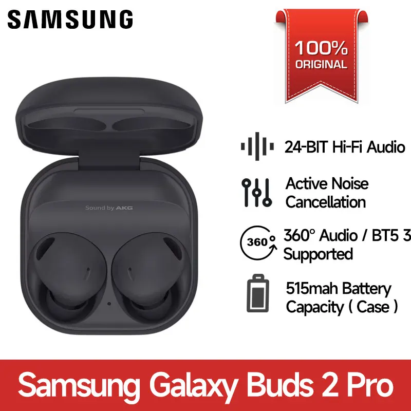 

Samsung Galaxy Buds 2 Pro TWS Earphone Active Noise Cancelling Wireless Earphone HiFi Sound Bluetooth 5.3 Samsung Galaxy Earphon