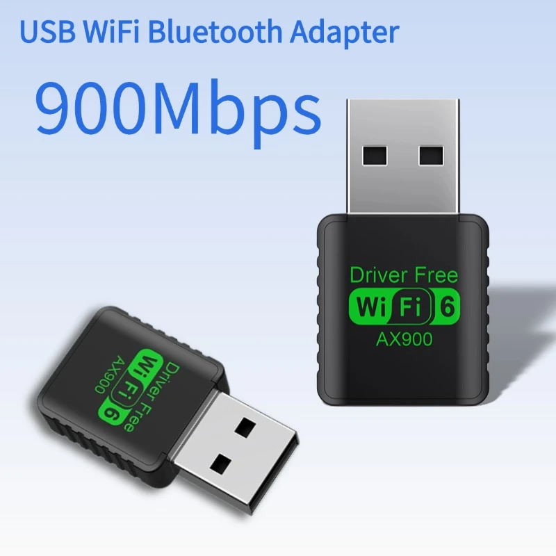 

Адаптер WIFI 6, сетевая карта AX900, 2,4G и 5 ГГц, двухдиапазонный прием сигнала, USB-ключ для драйвера ноутбука, бесплатный беспроводной Wlan-приемник