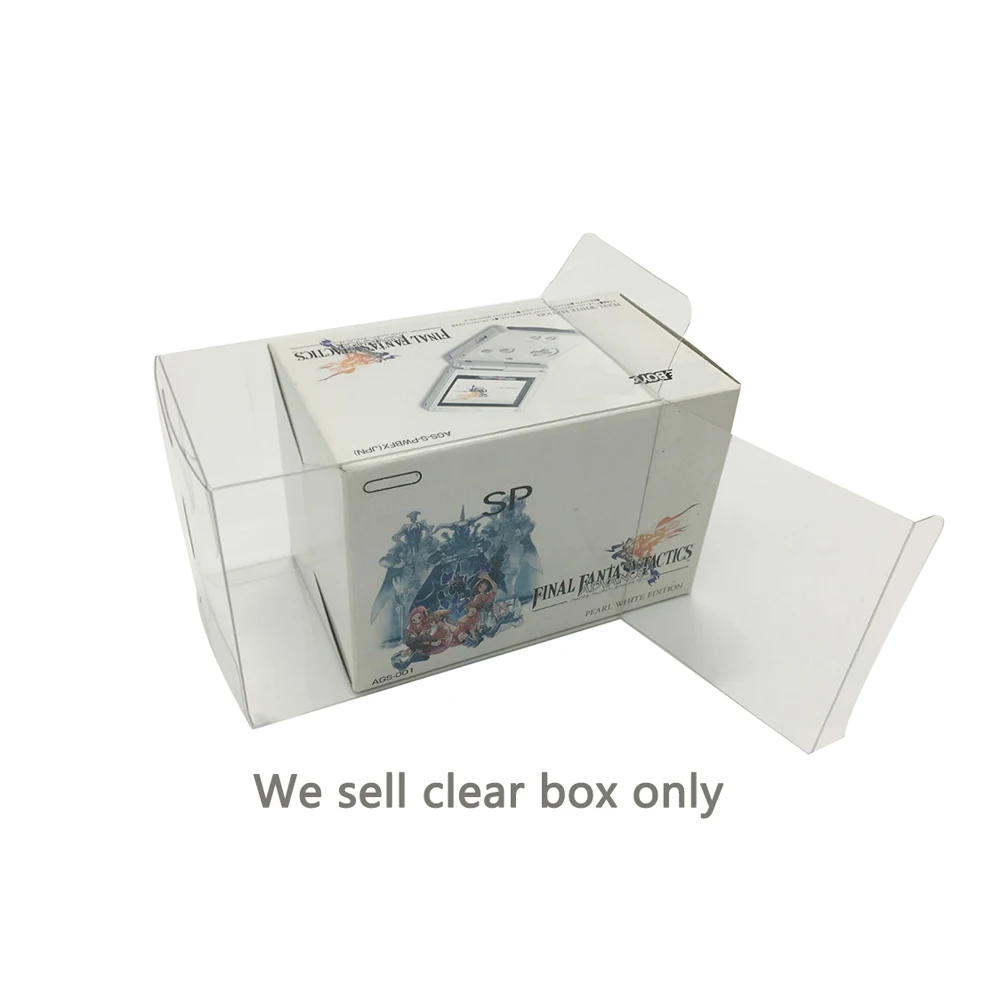 شفاف علبة من بولي إيثيلين تيرفثالات غطاء ل GBA SP فاينل فانتاسي طبعة محدودة اليابان نسخة تخزين حماية صندوق جمع