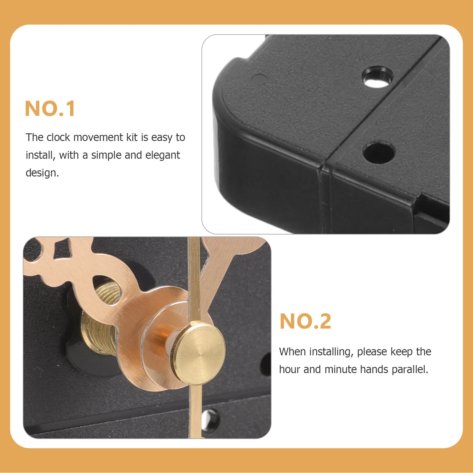 

1 set 1 Set Reverse Movement Mechanism Replacement Long Shaft Operated Wall Motor Diy Kit Clock Hands Numbers