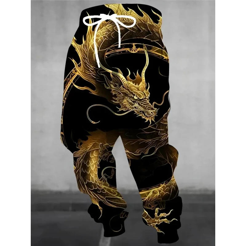 سراويل كاجوال للرجال - سراويل الركض الرياضية الضيقة الدافئة برباط العلم الأمريكي