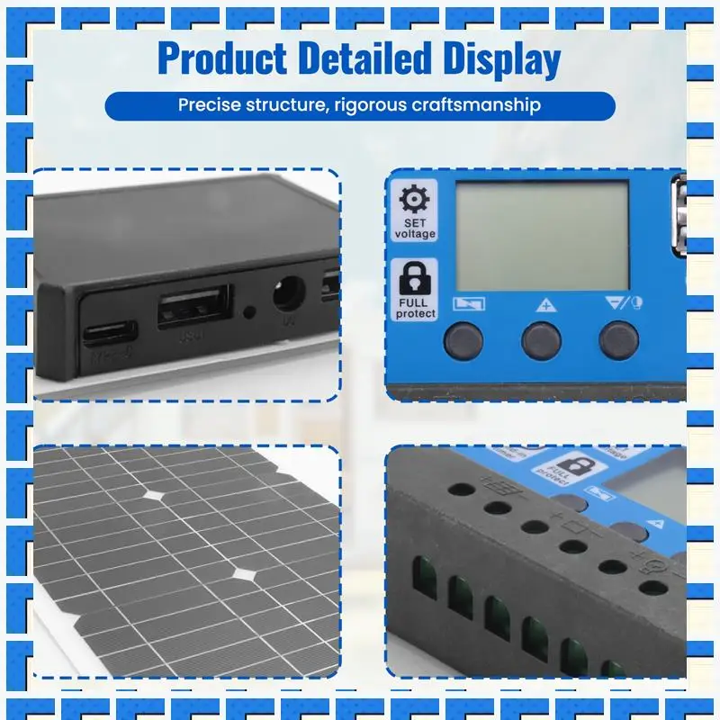 

ABNG 180W Solar Panel Kit 12V Charger With Controller For Caravan Boat RV