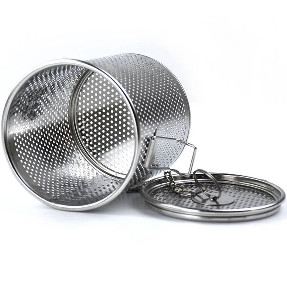 Stainless Steel Brine Basket Spice Seasoning Strainer Premium Seasoning Ball Filter Tool With Hook Tea Ball Infuser Soup