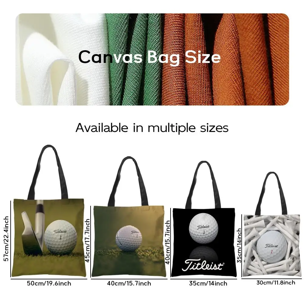 Storage Bags Shopping Bag Canvas Supermarket Shopping Bag Christmas Party Tote Bag Popular Golf Sports T-TitleistS-Famous