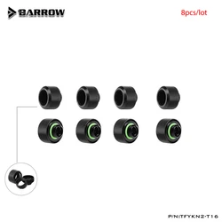 Barrow 8 teile/los OD14mm/OD16mm Verbesserte Anti-off Gummi Hand Kompression Kupfer Fitting G1/4 