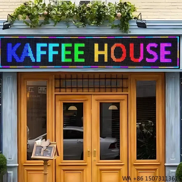 Рекламный светодиодный экран-баннер с функцией прокрутки - P3/P4/P5/P6/P10 с управлением по Wi-Fi