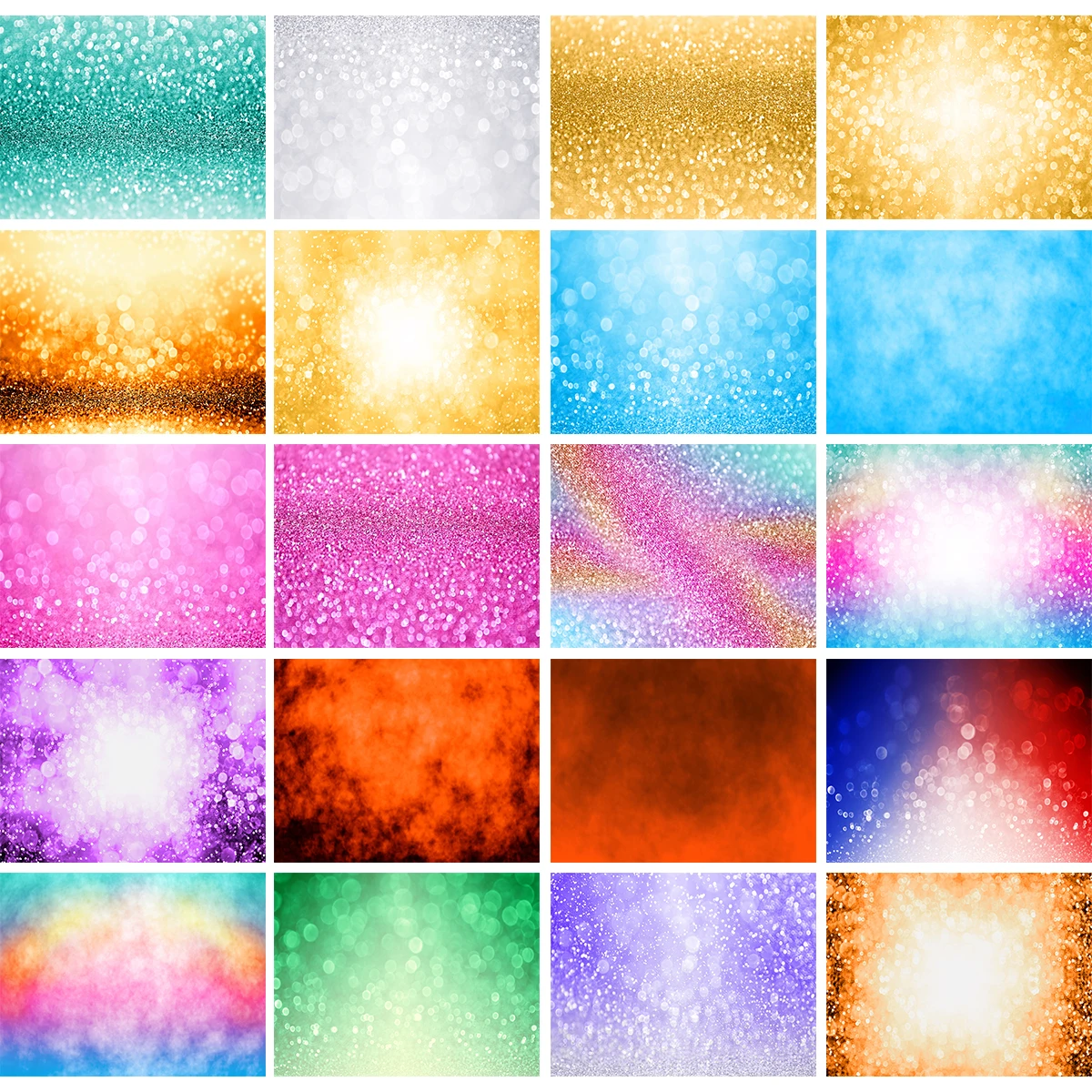 Color Sequins Glitter Bokeh Photography Backdrop Adult Party Abstract Shinning Dots Newborn Portrait Background for Photo Studio