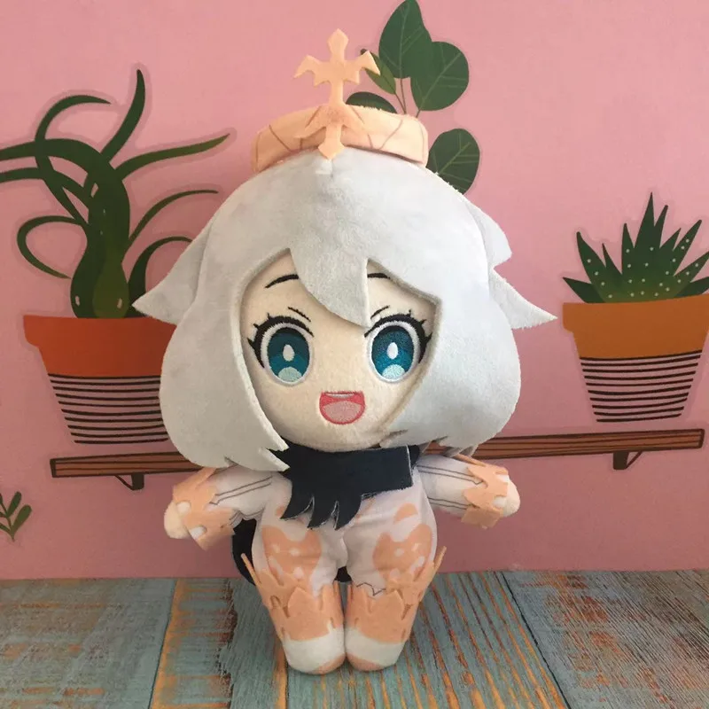 Anime Genshin Impact Plush Doll Toy 20cm Hu Tao Paimon Game Cute Soft Stuffed Pillow Kids Gift