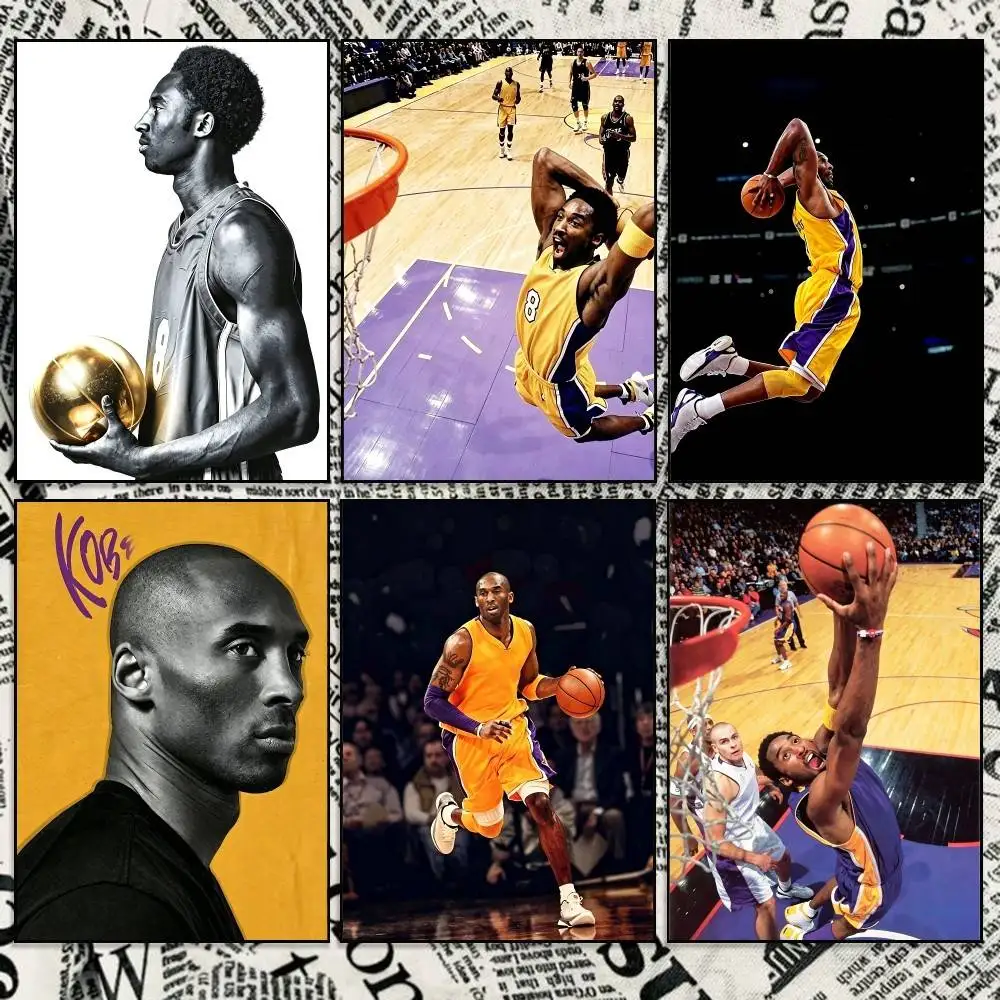 Legendary Mamba K-Kobe B-Bryant  Poster High Quality Dorm Living Room Aesthetic Wall Decoration Painting Stickers Gift