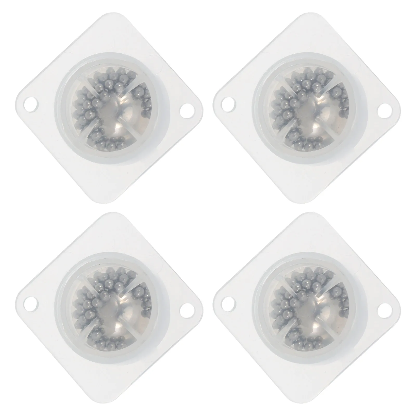 4Pcs Mini Self-Adhesive Caster Wheels Heavy Duty Ball Bearing Universal Swivel Castors for Furniture Mobility Easy Installation