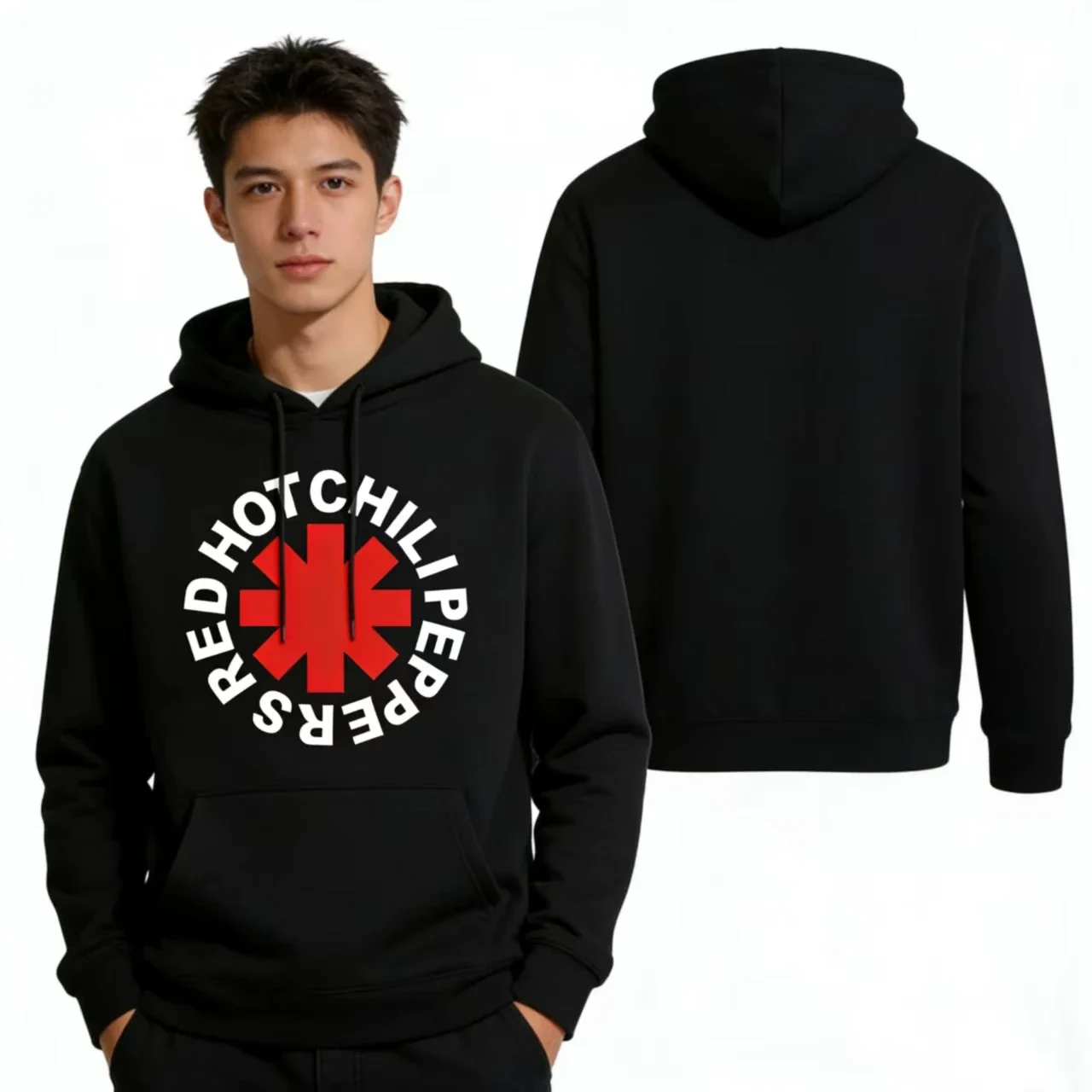 Nueva Sudadera con Capucha de los Red Hot Chili Peppers, Ropa Hip Hop, Sudadera de Forro Polar de Manga Larga para Hombre y Mujer, Estilo Vintage de Banda de Rock, Ropa Urbana