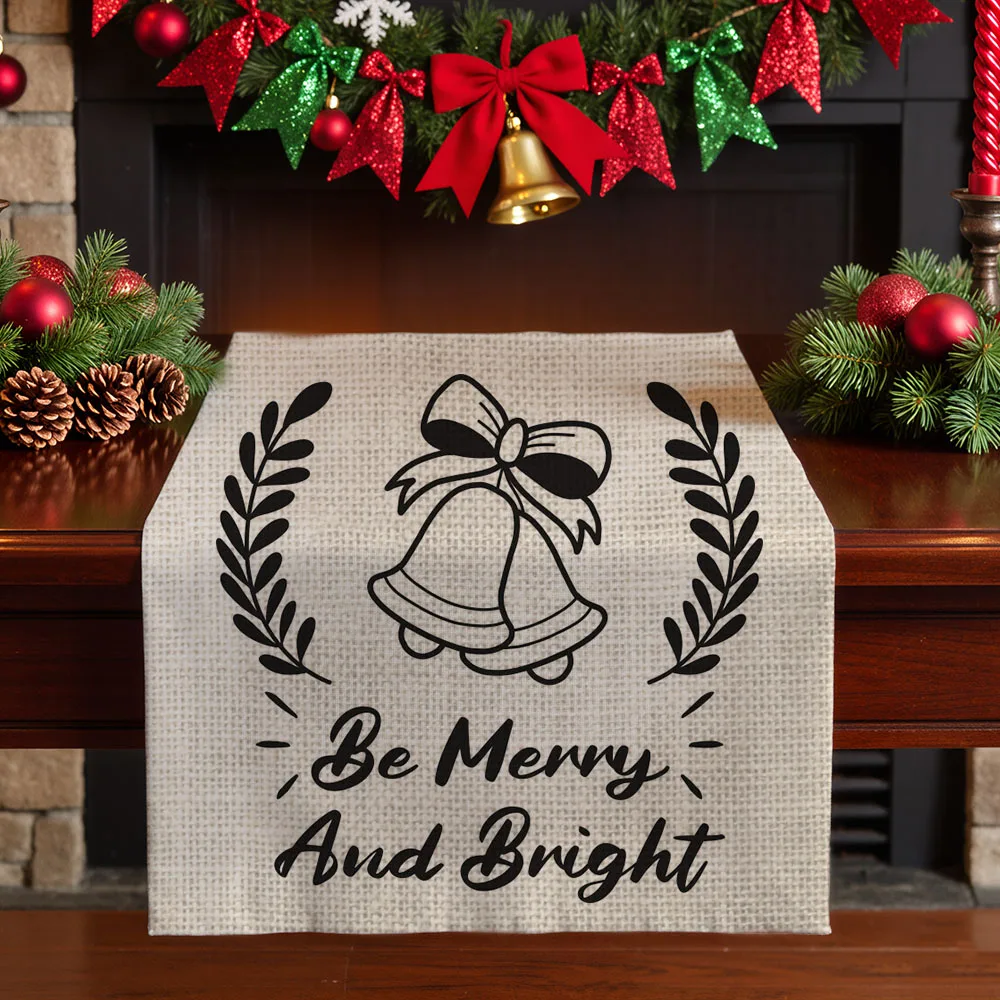 

Christmas table runners winter Table decoration and accessories for Festival home decor party tablecloth