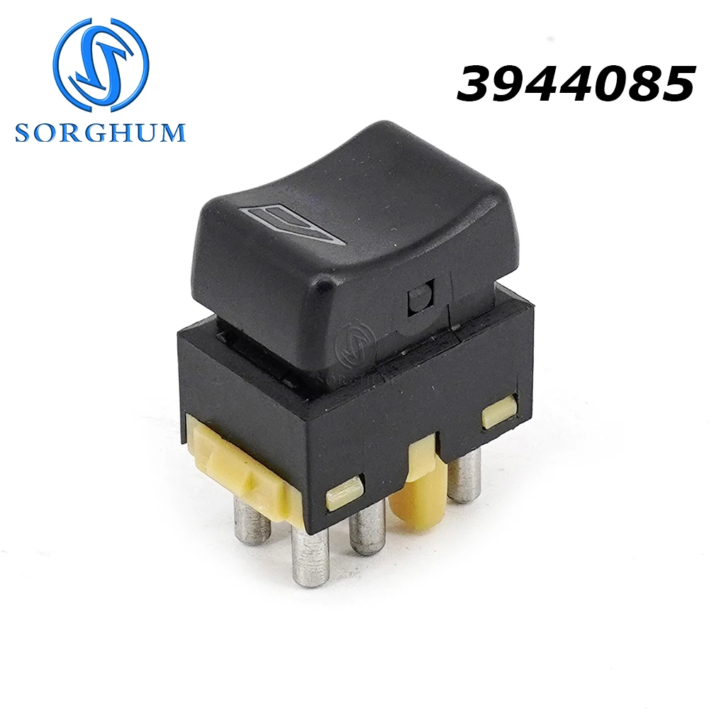 SORGHUM 3944085 For VOLVO FH 12,FL,FH 16,FM 12 Truck 1347063 4Pins Single Window Switch Lifter Switches Button Car Accessories