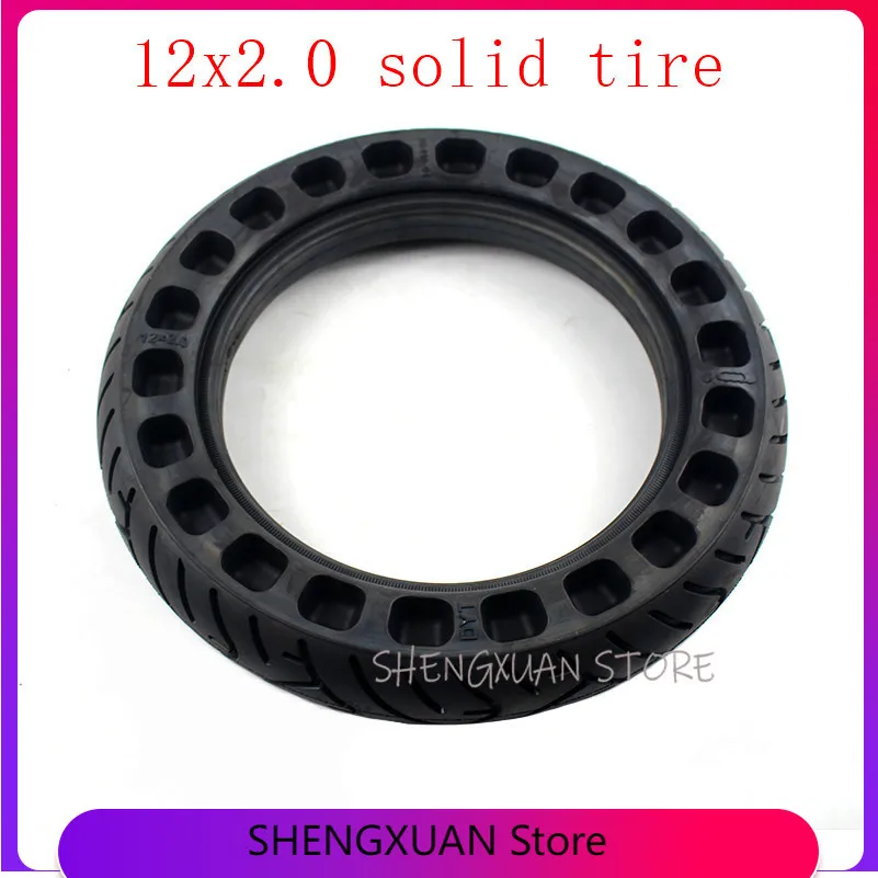 12 Inch Non-inflatable Tubeless Solid Wheel Tyre 12x2.0 12x2.125 for Many Gas Scooter E-bike Hoverboard Self BalancingParts