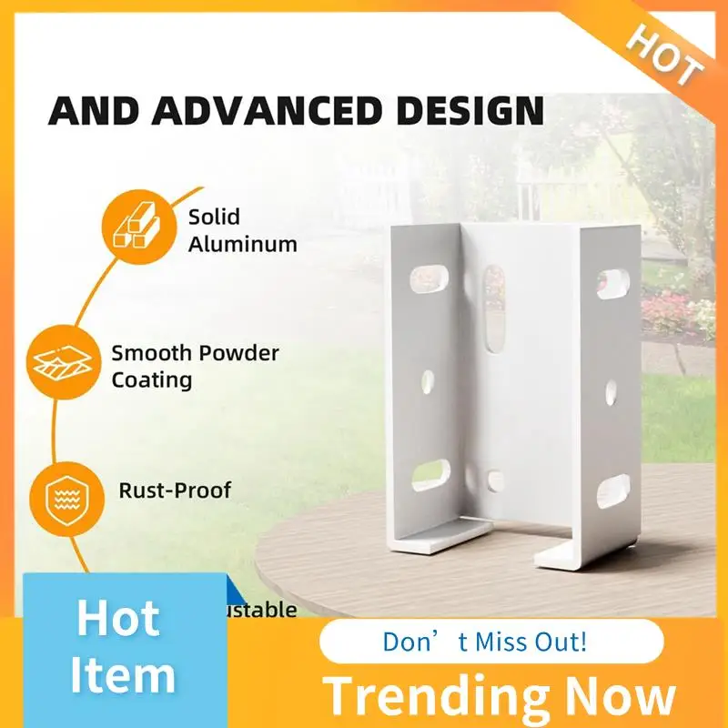 

AB08-Heavy Duty 2-3/4-дюймовый комплект кронштейнов для рельсов, белый алюминиевый кронштейн для забора для виниловой панели ограждения для подключения к стойке