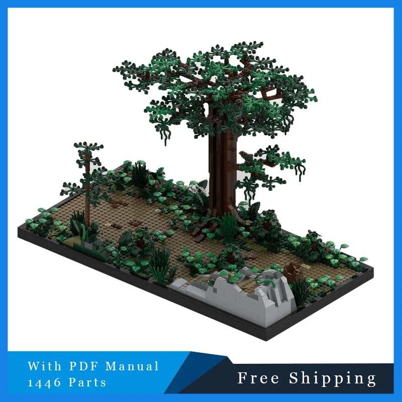 1446 PCS MOC Star Battle Series Forest Versus Scena Modulare Building Blocks Modello Set Bambini Assemblaggio Display Festival Regali Giocattoli