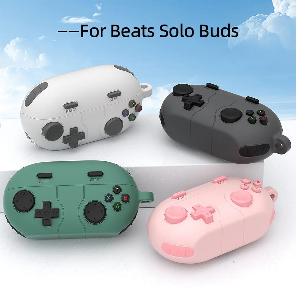 Ins Retro Creative Game Consoles Earphone Case for Beats Solo Buds Hot Sale Soft Silicone Headphone Charge Box Protective Case