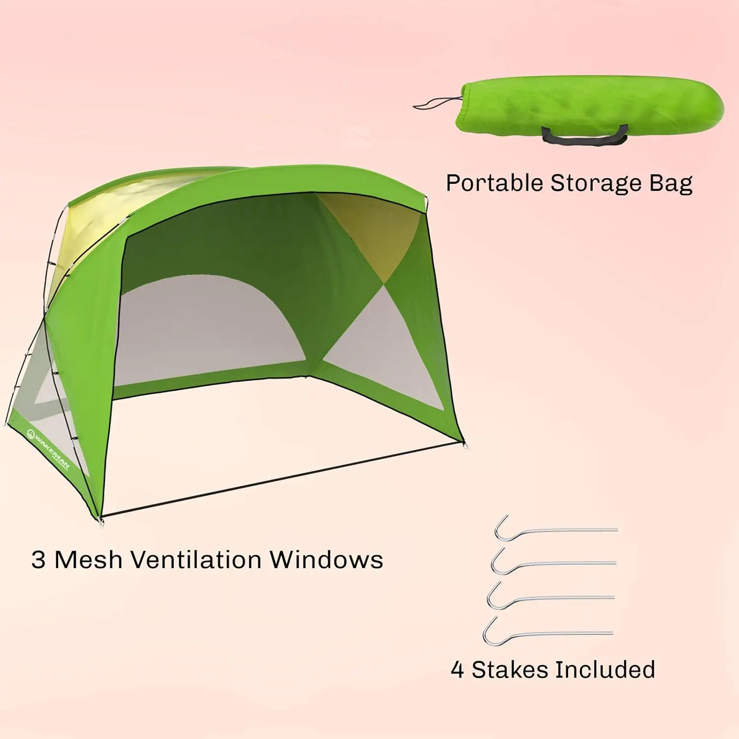 

Beach Tent Sun Shelter - Sport Umbrella - UV Protection and Water-Resistant with Carry Bag – Shade Canopy for Families