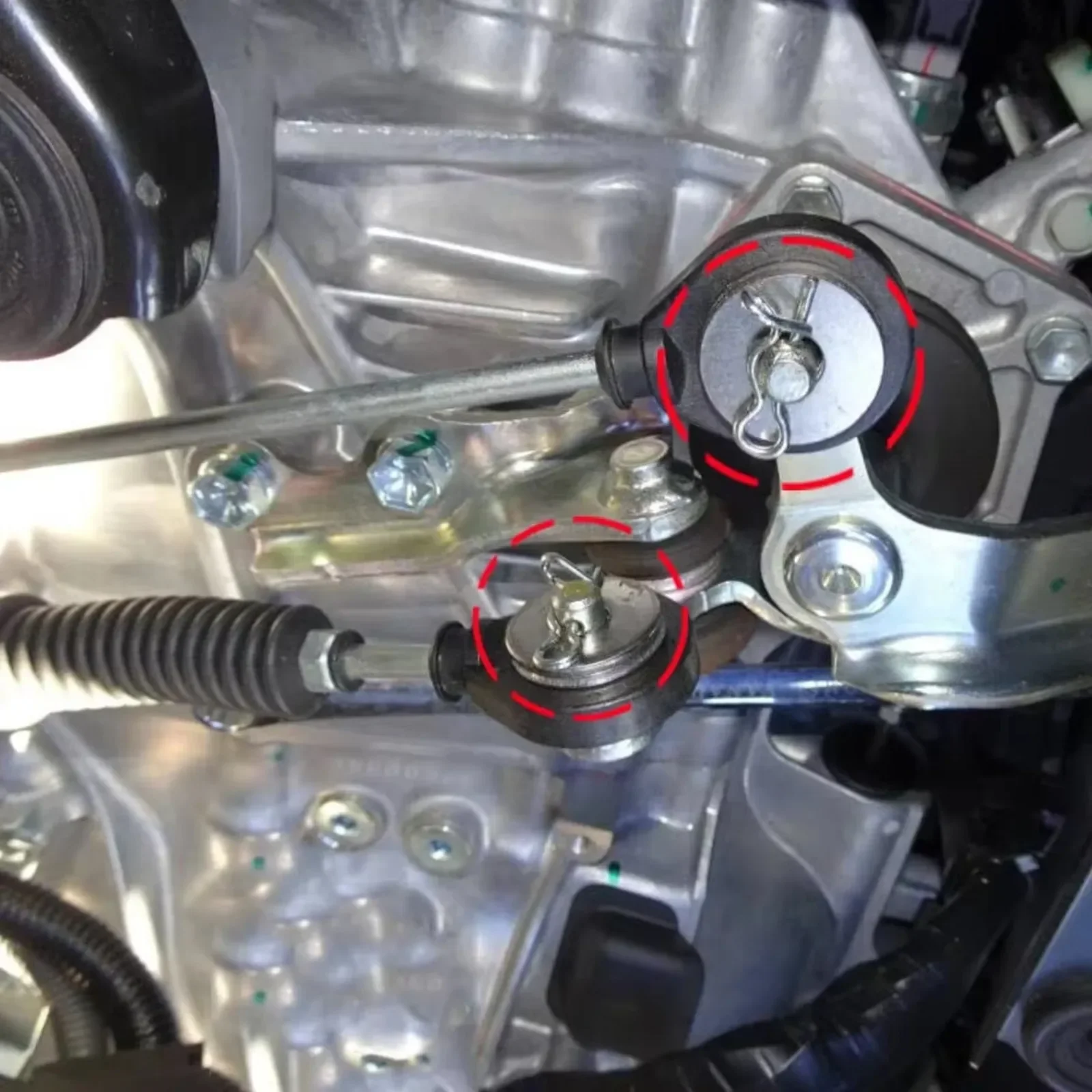 تحديث دليل والعتاد التحول كابل لميتسوبيشي أوتلاندر CU ZE ZF الربط جلبة محدد غسالة كوتر دبوس 2001 2002 - 2007 #6