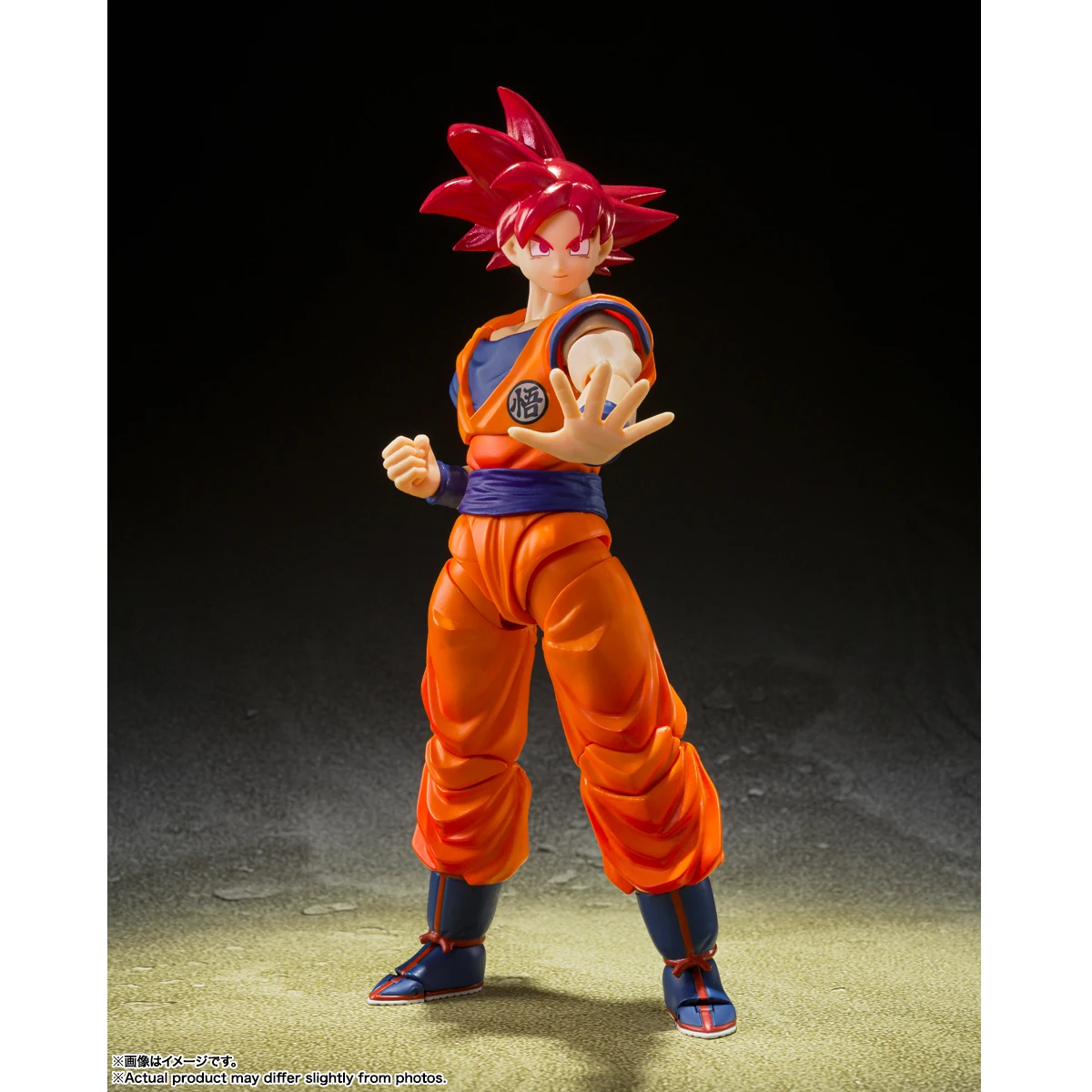 Original BANDAI Dragon Ball Z S.H.Figuarts Son Goku Saiyan God Instilled With The Light Of Righteous Hearts Figure Model Toy