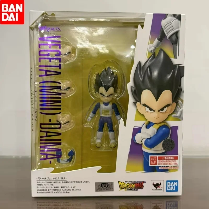 Bandai S.H.Figuarts Dragon Ball Daima Vegeta Mini 1/12 Action Doll Collectible Anime Figure Model Toy Children Birthday Gifts