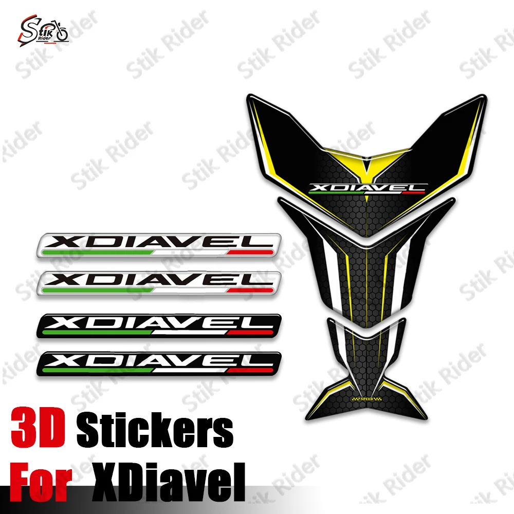 

Motorcycle Side Protection Sticker For Ducati XDiavel S X Diavel 3D Epoxy Resin Protection Sticker