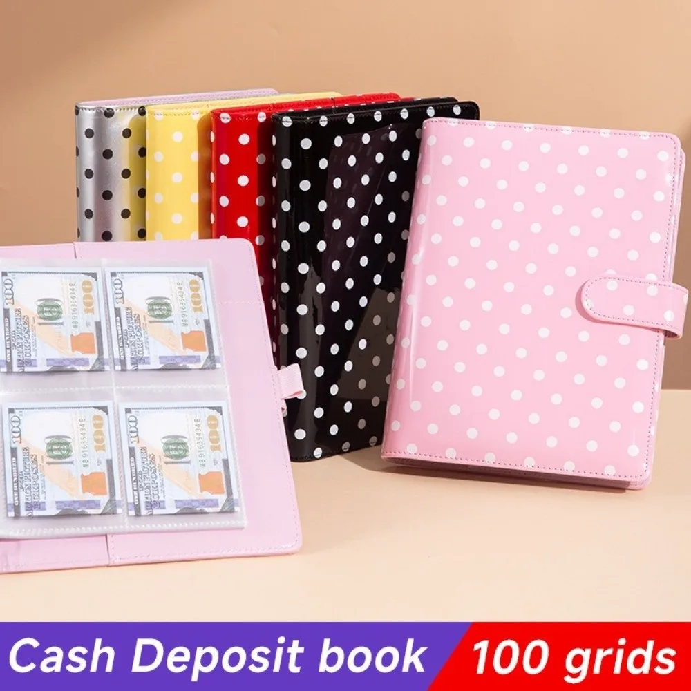 

Папка для фотографий формата А5, альбом для коллекционных карточек из искусственной кожи в горошек, 6 колец, 4 кармана, страницы для карточек, книга с отрывными листами, организация фотографий