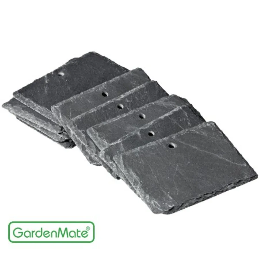 10-Pack Natural Style Slate Plant Labels 4"x 2 3/4"
