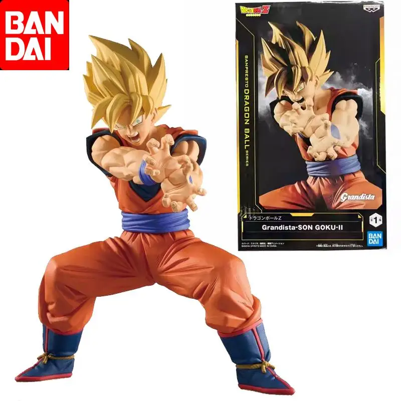 

Bandai оригинальный Dragon Ball Z Grandista Son Goku II аниме фигурку игрушки для мальчиков и девочек дети подарки на день рождения модель