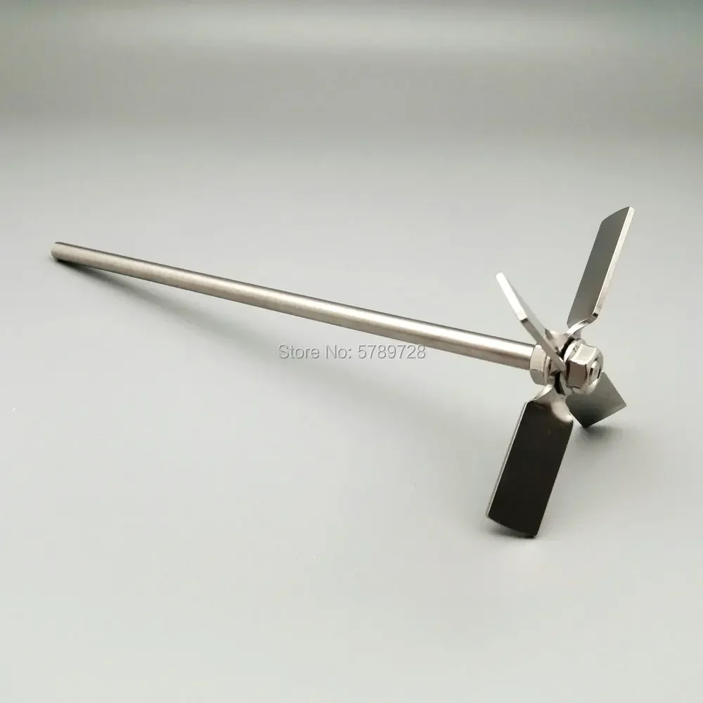 1set,laboratory diameter 40mm to 100mm,304 stainless steel Four-bladed propeller with stirring rod