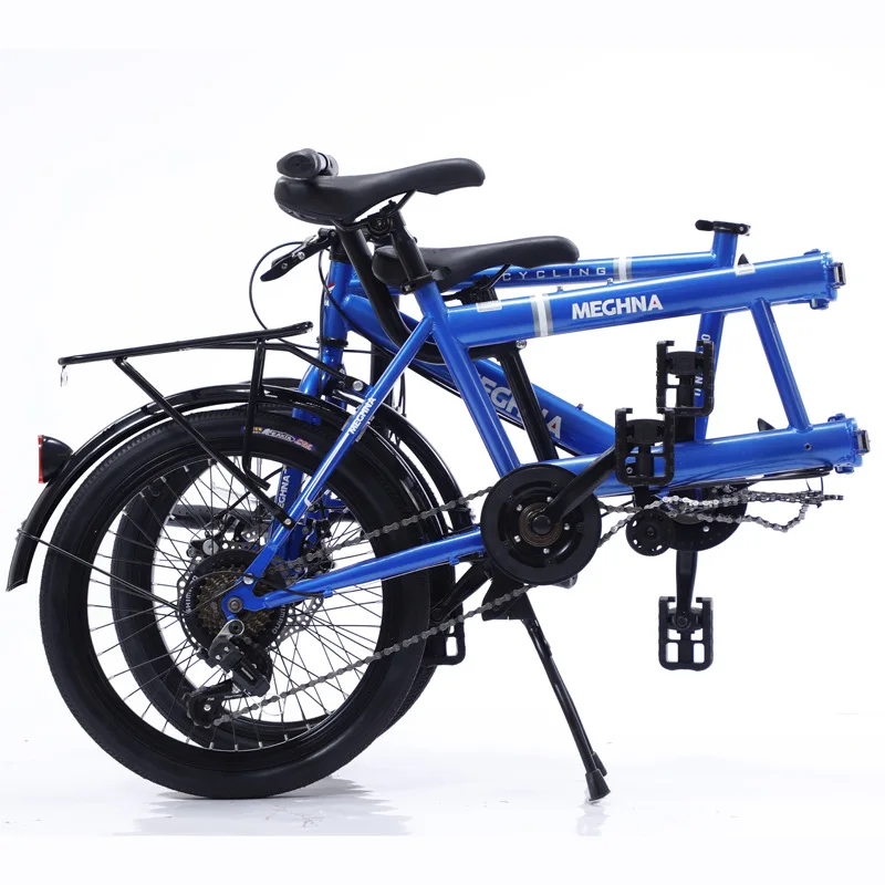 Double Rider Mountain Bike, Folding Variable Speed, Parent Child Bike, Lover Bicycle, 20 Inch, 7 Speed