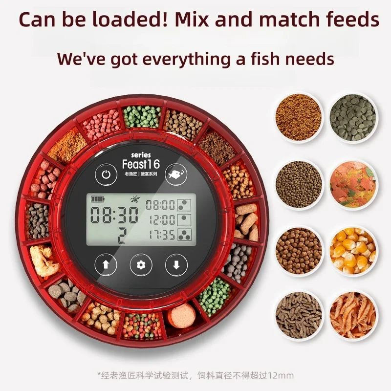 Automatic Feeder Fish Feeder Fish Artifact Fish Tank Timed Automatic Feeding Koi Dragon Fish Turtle Fish Food Feeding