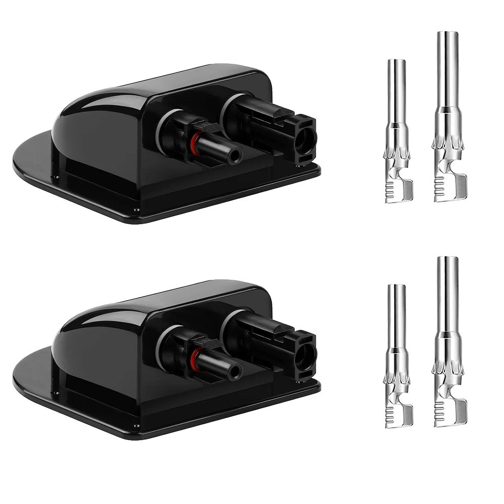 Photovoltaik RV Junction Box Doppel Loch Draht Kabel Stecker Solar Panels Dichtung Box Wasserdicht Für RV Caravan Wohnmobil Boote