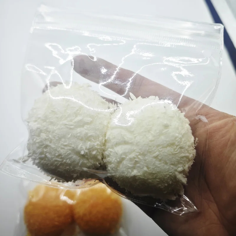 Creative Novelty Imitation Food Daifuku Coconut Grated Fried Bear Small Cakes Delicate Cute irritable Kids Toys Squishy Gifts