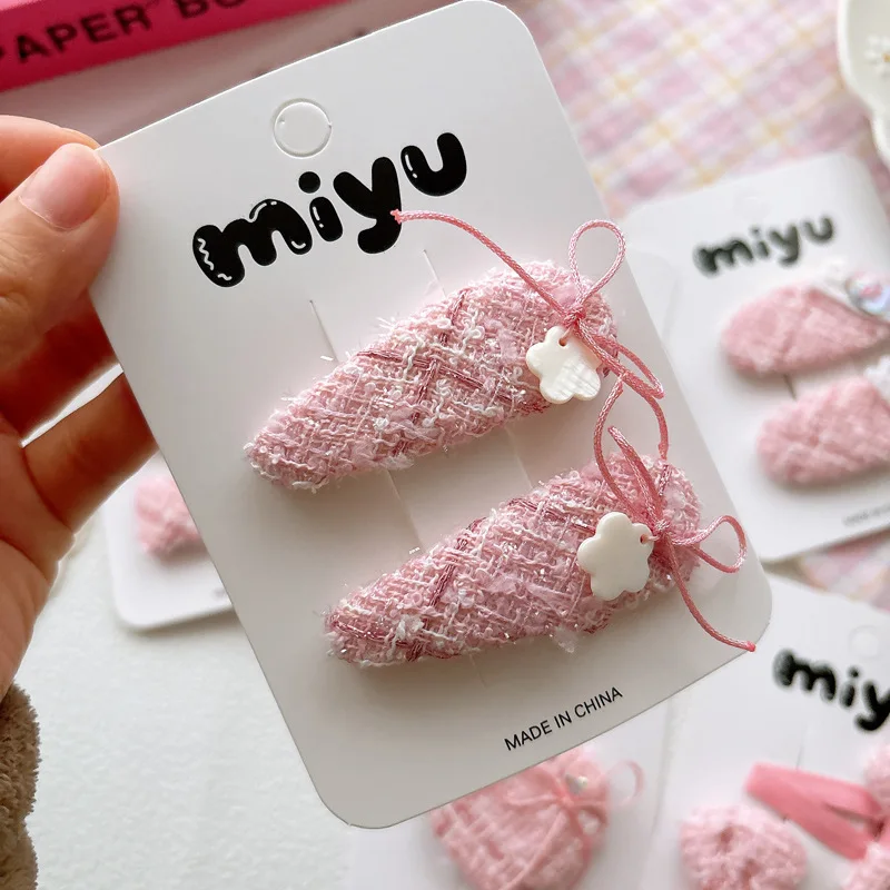 

Набор милых розовых заколок для волос с бантиками для маленьких девочек: очаровательные боковые зажимы для челки, универсальные, с нескользящим захватом, на каждый день, аксессуары