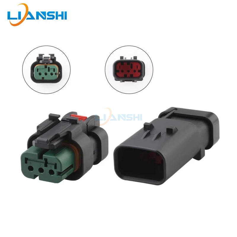 776535-1/776429-4 For excavator Cutter engine oil pressure sensor 3pin harness plug with terminal