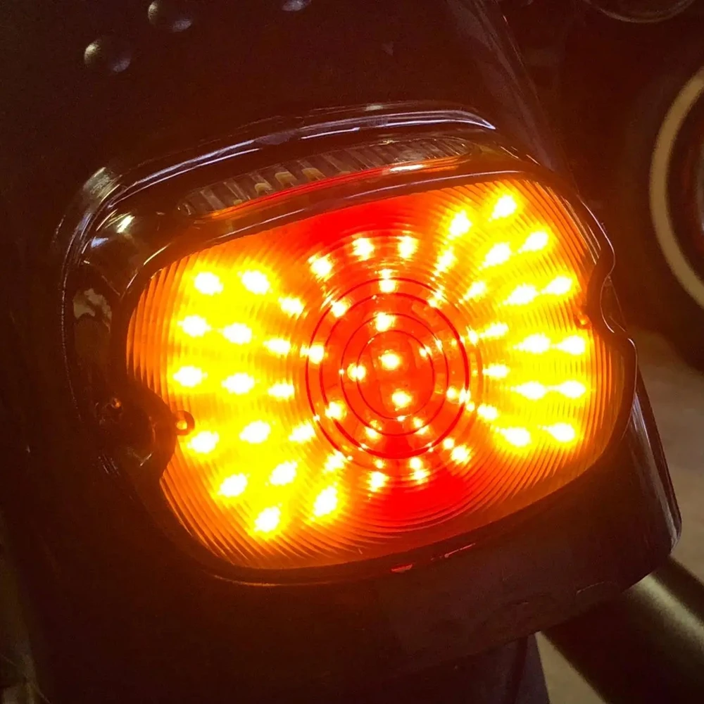 Motorcycle Tail Rear Light LED Rear Lamp Brake Stop Taillight for Harley-Davidson Sportster Softail Dyna Lay Down Super Glide view 6