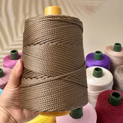 250g Summer Crochet Yarn Ice Rope 3mm Thread For Hand Knitting Bag Sun Hats Shoes Woven DIY Hook Cushion Silk Medium Thick