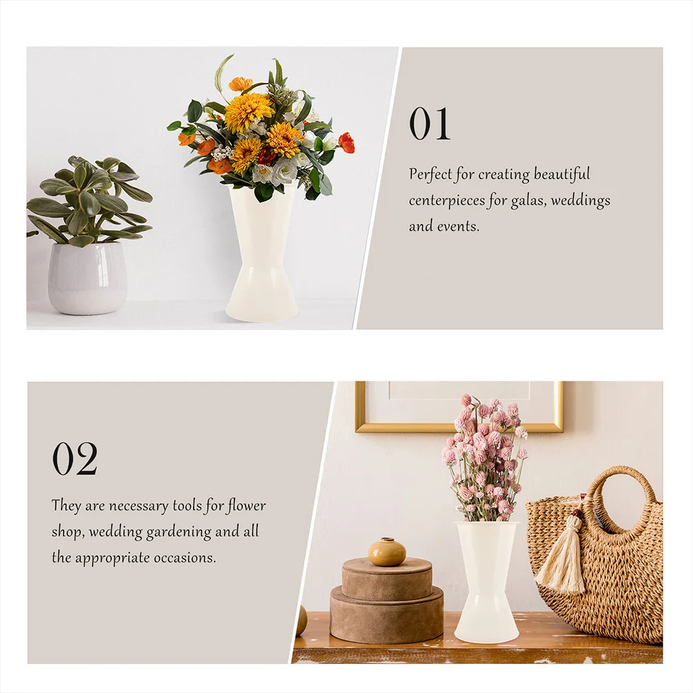 

Bouquet Base Floral Accessories Stem Holders for Flowers Plastic Grave Wedding Making Supplies