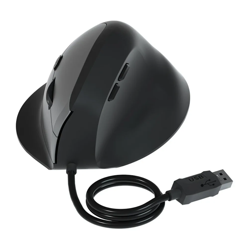 2.4G Vertical Mouse 6 Mute Buttons 800/1200/1600DPI Ergonomic Optical Mouse Portable Comfortable Gaming Mice School