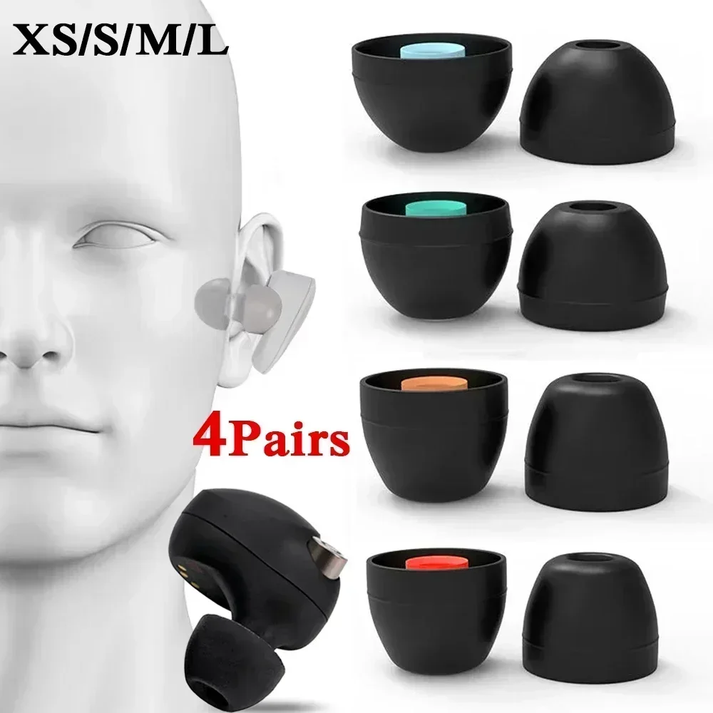 XS/S/M/L Soft Silicone Ear Tips Earbuds Suitable for Sony WF-1000XM4 WF-1000XM3 Replacement in-Ear Cap Covers for Sony Headphone