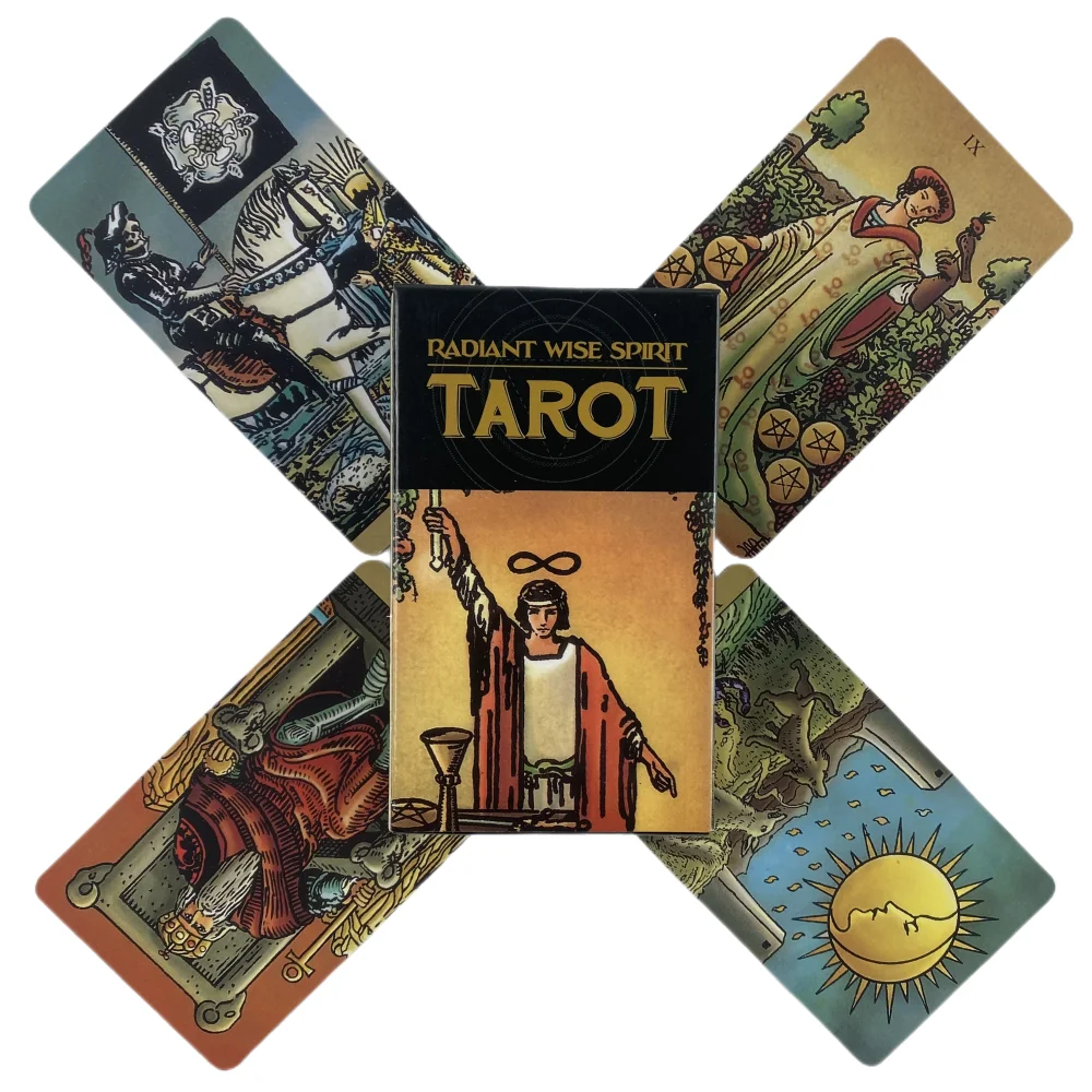 Radiant Wise Spirit Tarot Cards A 78 Rider Deck Oracle English Visions Divination Edition Borad Playing Games