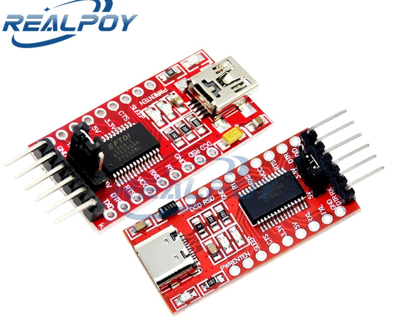 FT232RL FT232 FTDI USB 3.3V 5.5V to TTL Serial Adapter Module for Arduino FT232 Pro Mini Port USB TO TTL 232 Mini / Type-C USB